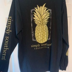 Simply Southern Gold Pineapple Long Sleeve